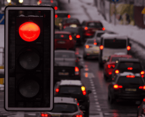do red light cameras need a warning sign posted