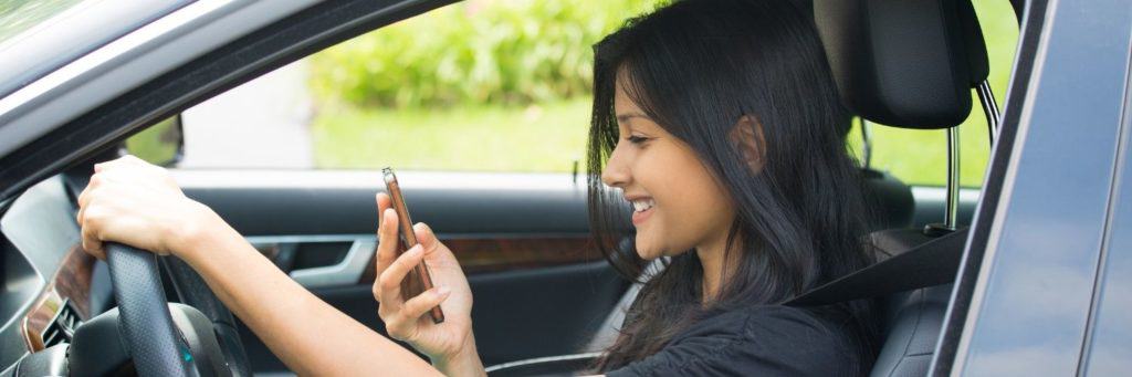 can you text at a red light